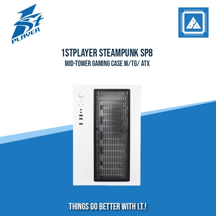 1STPLAYER STEAMPUNK SP8 MID-TOWER GAMING CASE W/TG/ ATX (BLACK) 1STPLAYER STEAMPUNK SP8 MID-TOWER GAMING CASE W/TG/ ATX (BLACK)
